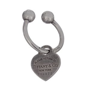 Chaveiro Tiffany & Co Prata Coração