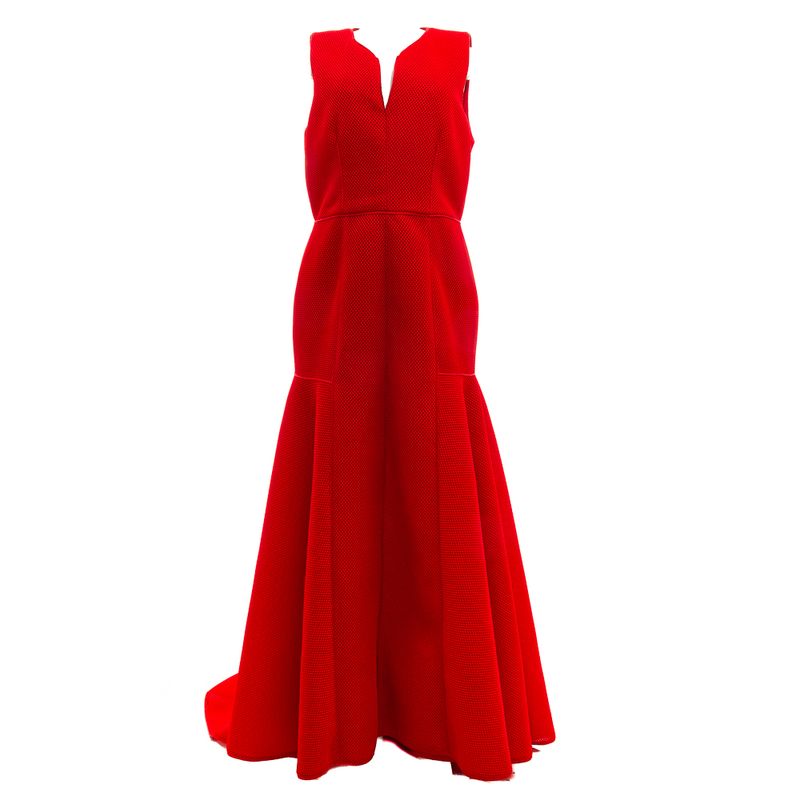 Vestido-Carolina-Herrera-Longo-Sereia-Vermelho