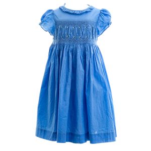 Vestido Infantil Tecido Azul Claro