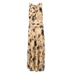 Vestido-Longo-Tecido-Estampado-Bege-e-Preto-