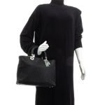 Bolsa-Christian-Dior-Diorissimo-Tote-Couro-Texturizado-Preto