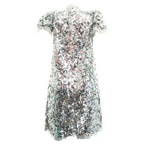 Vestido Dolce & Gabbana Paetê Prateado