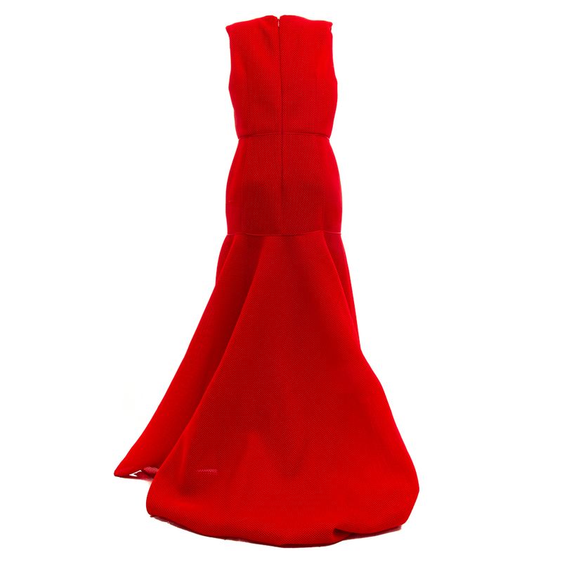 Vestido-Carolina-Herrera-Longo-Sereia-Vermelho