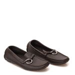 Mocassim-Prada-Circulo-Couro-Marrom