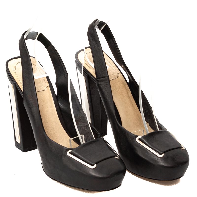 Sapato-Christian-Dior-Espelho-Couro-Preto