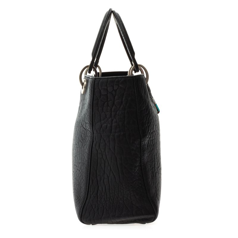 Bolsa-Christian-Dior-Diorissimo-Tote-Couro-Texturizado-Preto