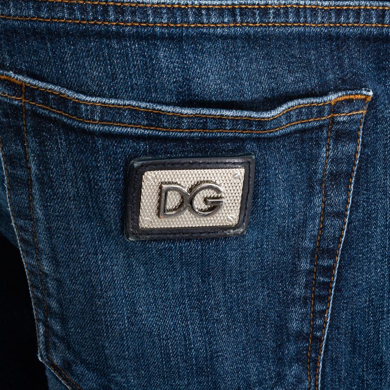 Calca-Jeans-Dolce---Gabbana-Azul-Marinho