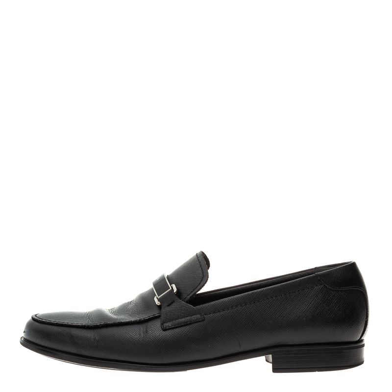 Mocassim-Prada-Couro-Saffiano-Preto