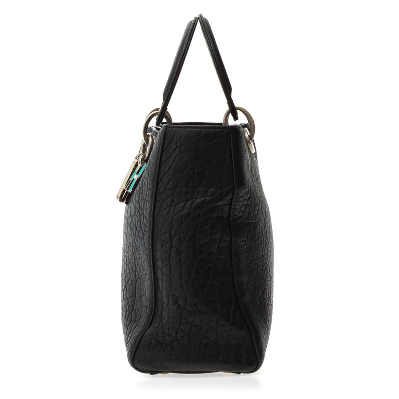 Bolsa-Christian-Dior-Diorissimo-Tote-Couro-Texturizado-Preto