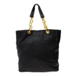 Bolsa-Christian-Dior-Tote-Couro-Trancado-Preto