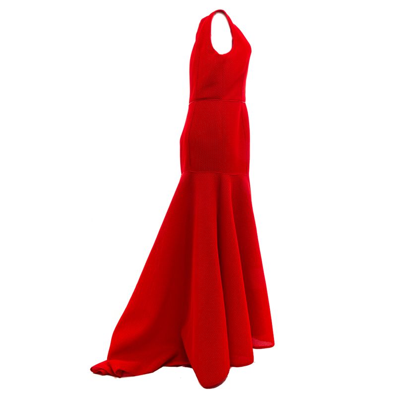 Vestido-Carolina-Herrera-Longo-Sereia-Vermelho