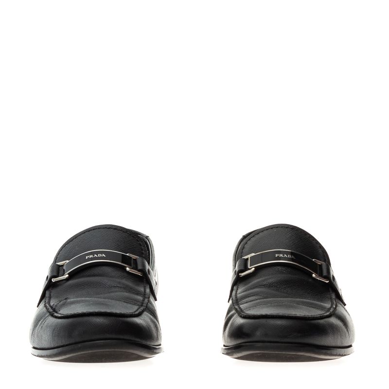 Mocassim-Prada-Couro-Saffiano-Preto