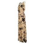 Vestido-Longo-Tecido-Estampado-Bege-e-Preto-