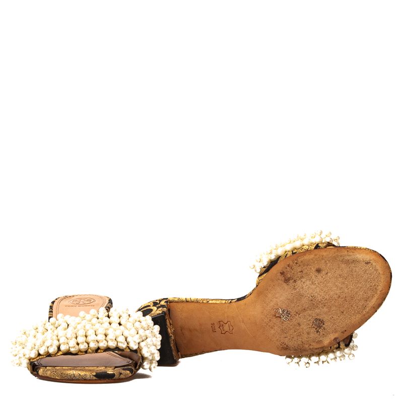 Sandalia-Tory-Burch-Slide-Dourado-e-Esferas-Peroladas