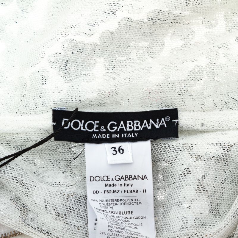 Vestido-Dolce---Gabbana-Paete-Prateado