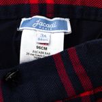 Saia-Infantil-Jacadi-Paris-Xadrez-Vermelho-e-Azul