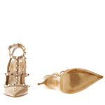 Scarpin-Valentino-Garavani-Rockstud-Verniz-Bege-