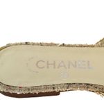 Rasteira-Chanel-Tweed-Branco-e-Camelia
