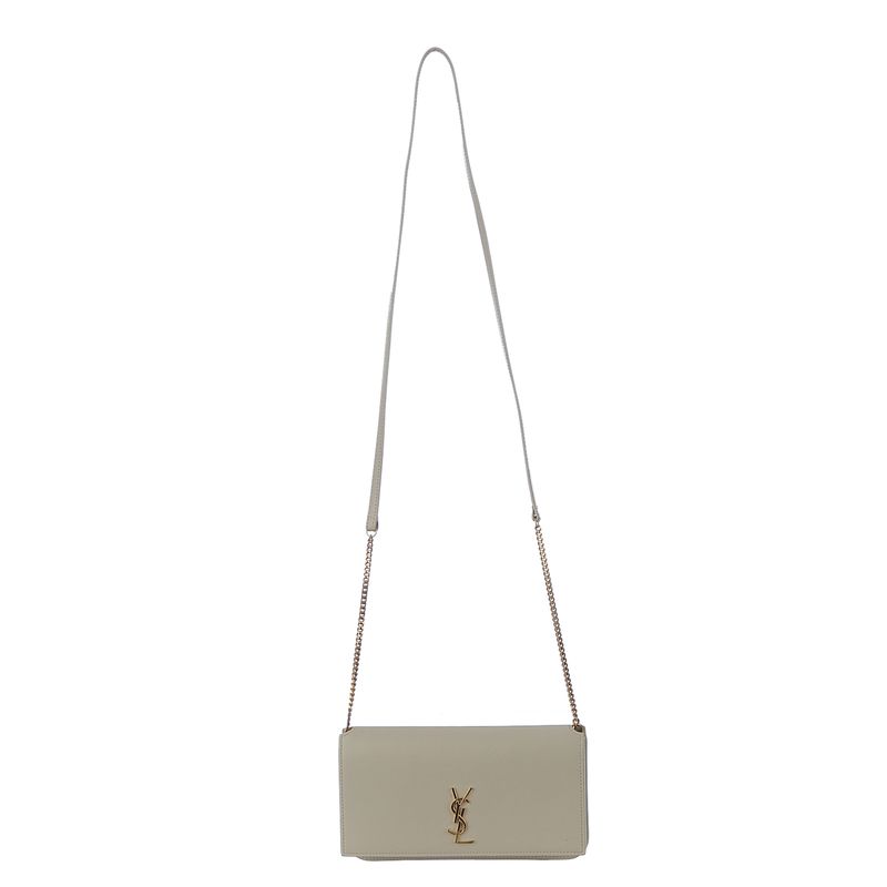 Bolsa-Saint-Laurent-Porta-Celular-Couro-Branco