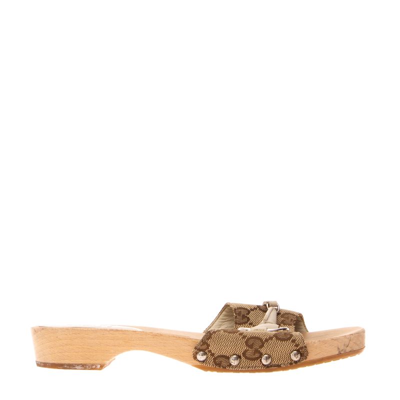 Tamanco-Gucci-Infantil-GG-Canvas