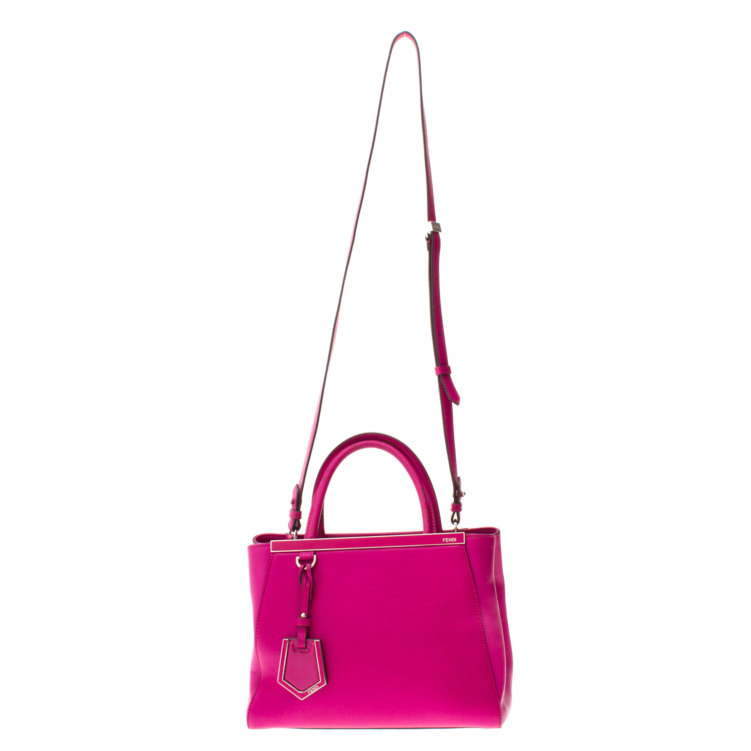 Bolsa Fendi Petite 2Jours Rosa Brech de luxo Prettynew