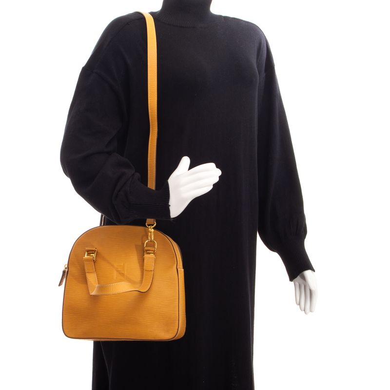 Bolsa-Fendi-Vintage-Couro-Texturizado-Amarelo