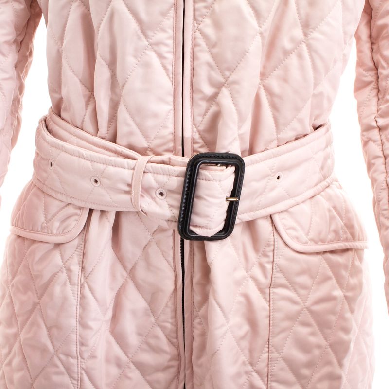 Casaco-Burberry-Metalasse-Nylon-Rose