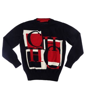 Suéter Carolina Herrera Infantil Preto e Vermelho