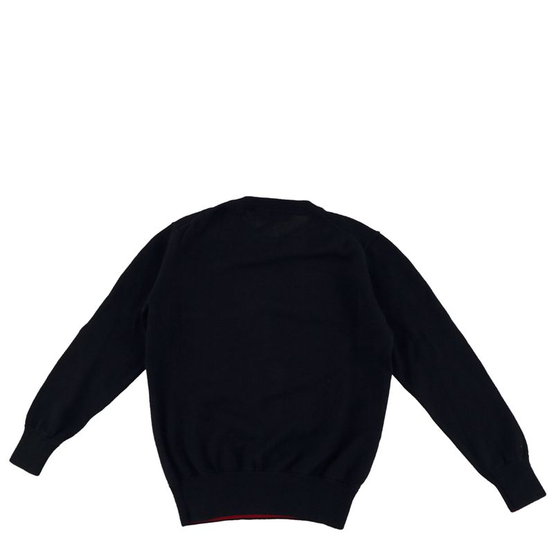 Sueter-Carolina-Herrera-Infantil-Preto-e-Vermelho