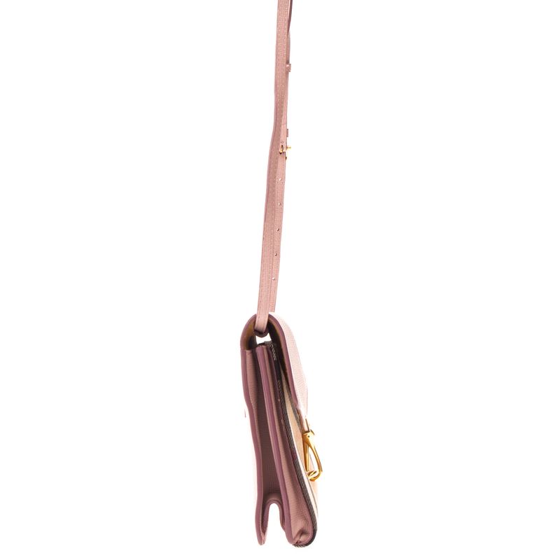 Bolsa-Burberry-Macken-House-Check-e-Couro-Rosa