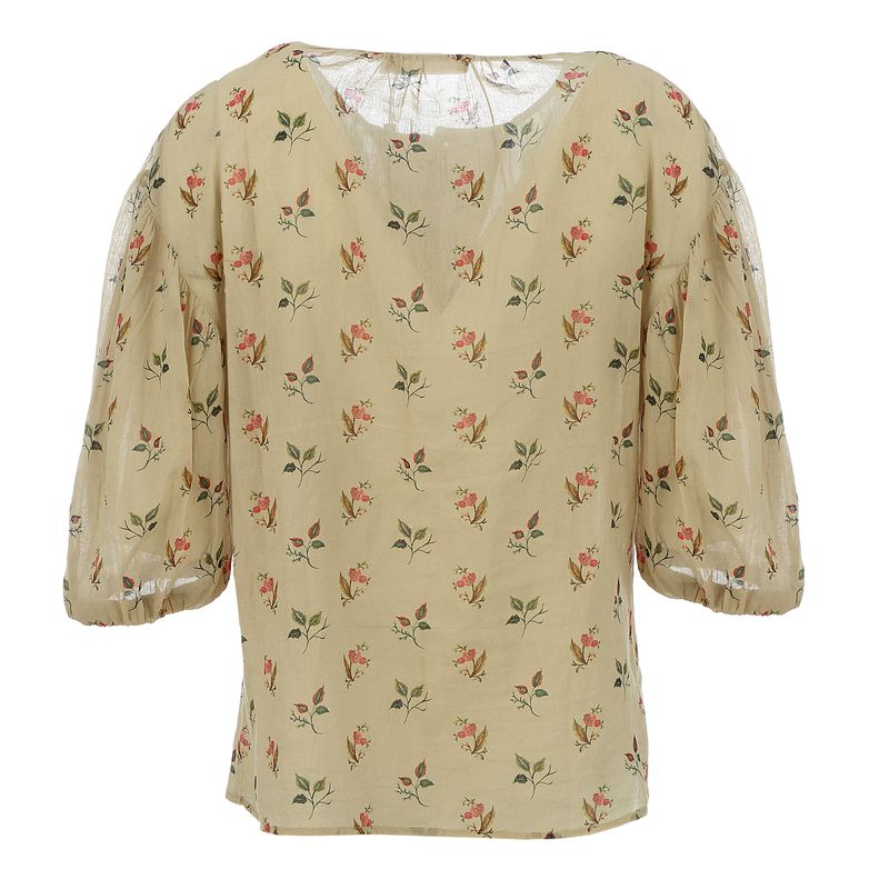 Blusa-Cris-Barros-Bege-e-Flores