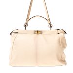 Bolsa-Fendi-Peekaboo-Grande-Couro-Creme