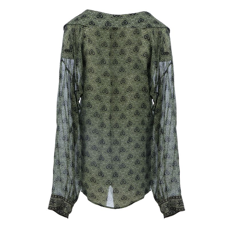 Camisa-Cris-Barros-Estampada-Verde-e-Preta