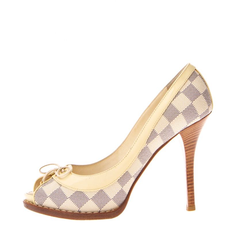 Peep-Toe-Louis-Vuitton-Damier-Azur-e-Verniz