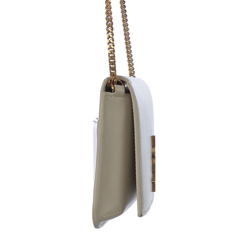 Bolsa-Saint-Laurent-Porta-Celular-Couro-Branco