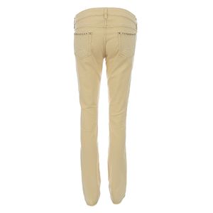 Calça Jeans Isabel Marant Creme e Bordado