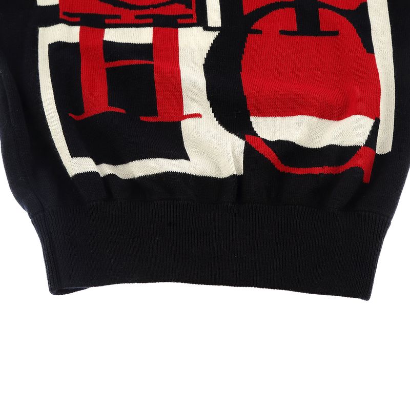 Sueter-Carolina-Herrera-Infantil-Preto-e-Vermelho