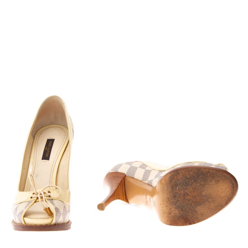 Peep-Toe-Louis-Vuitton-Damier-Azur-e-Verniz