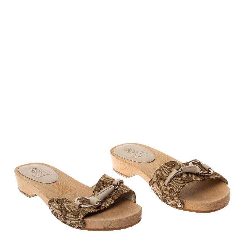 Tamanco-Gucci-Infantil-GG-Canvas