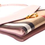 Bolsa-Burberry-Macken-House-Check-e-Couro-Rosa