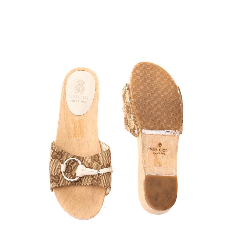 Tamanco-Gucci-Infantil-GG-Canvas
