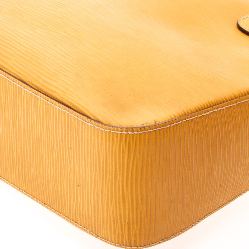 Bolsa-Fendi-Vintage-Couro-Texturizado-Amarelo