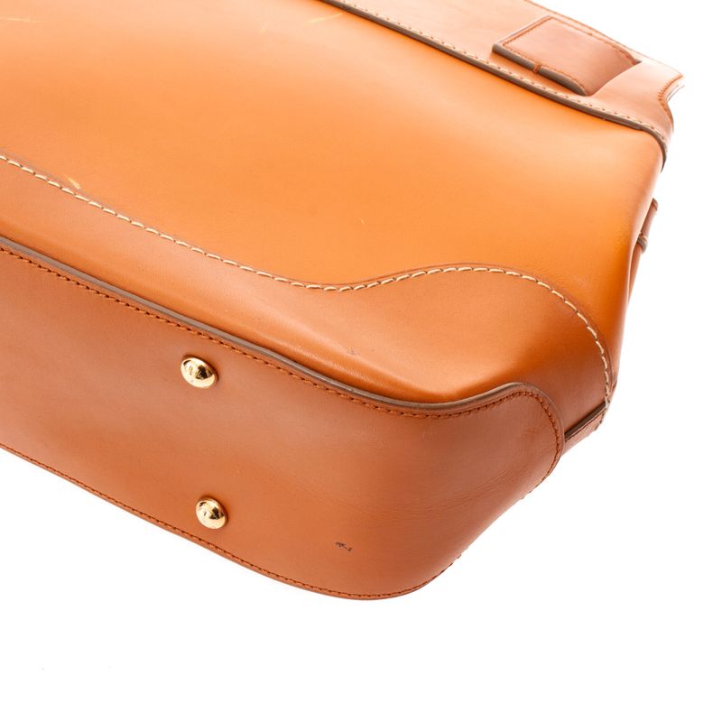 Bolsa-Salvatore-Ferragamo-Tote-Couro-Caramelo