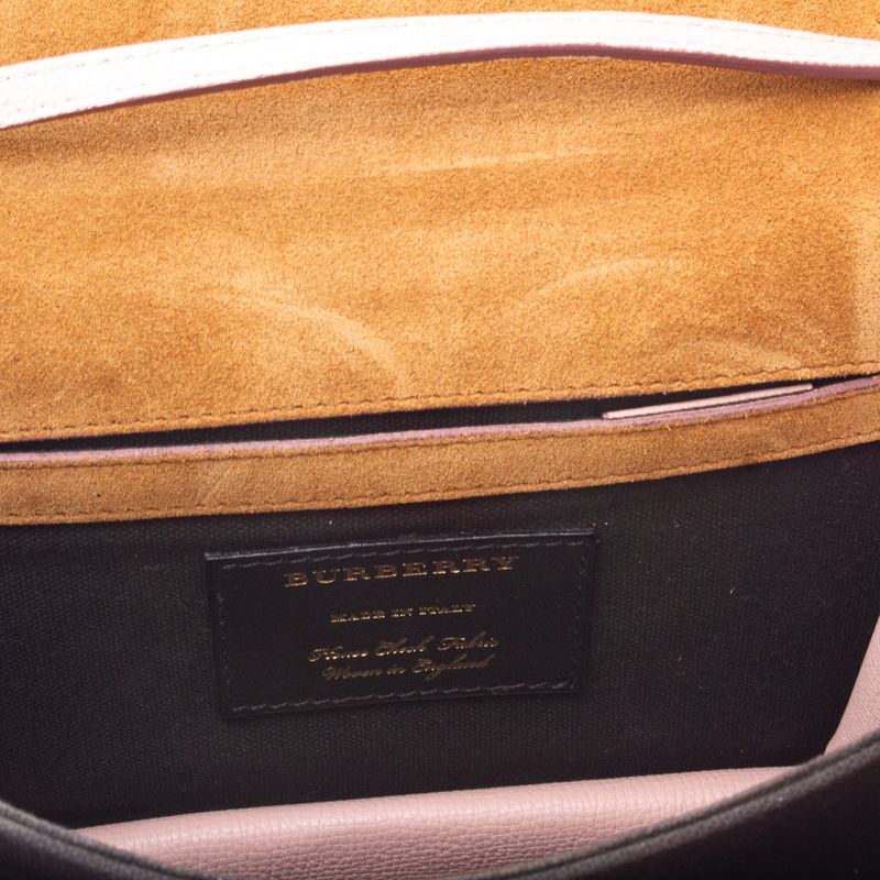 Bolsa-Burberry-Macken-House-Check-e-Couro-Rosa