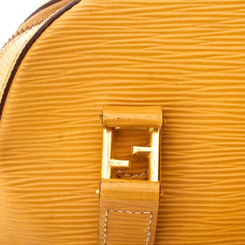 Bolsa-Fendi-Vintage-Couro-Texturizado-Amarelo