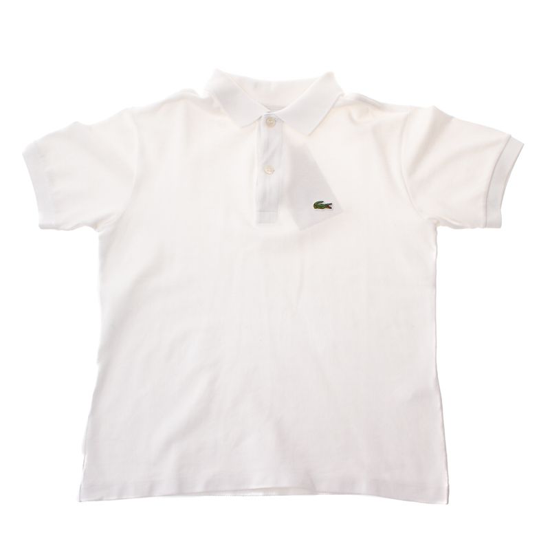 Camiseta-Polo-Lacoste-Infantil-Branca