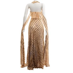 Vestido Blumarine Longo Fluido Animal Print