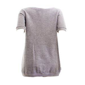 Maxi T-Shirt PatBo Cinza Flores Cristais