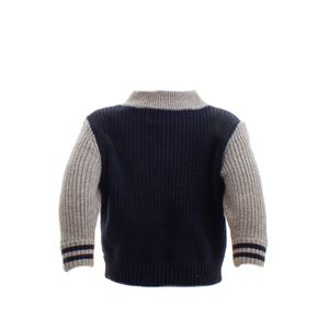 Casaco Ralph Lauren Kids Nylon e Tricô Azul e Cinza
