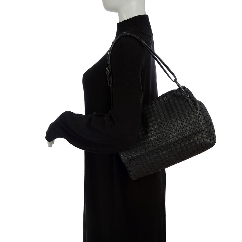 Bolsa-Bottega-Veneta-Shoulder-Intrecciato-Preto